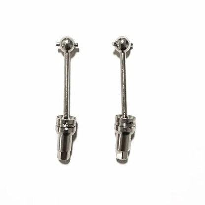 Compatible with LDRC A86 LD1801 LD1802 LD1803 LD1804 A01 A02 RC Car Parts Accessories 2pcs Metal Front Rear Drive Shaft CVD RC Car DriveShafts
