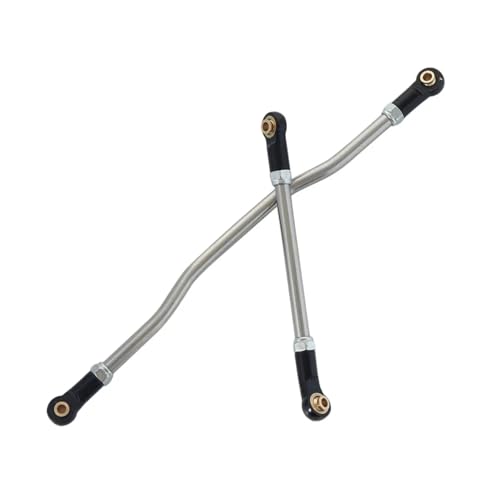 Compatible with Axial for Capra for Unlimited Trail RTR 1/10 RC Car Upgrade Parts Metal Adjustable Steering Links Kit Rod End RC Car Linkage(Black) - color: Black