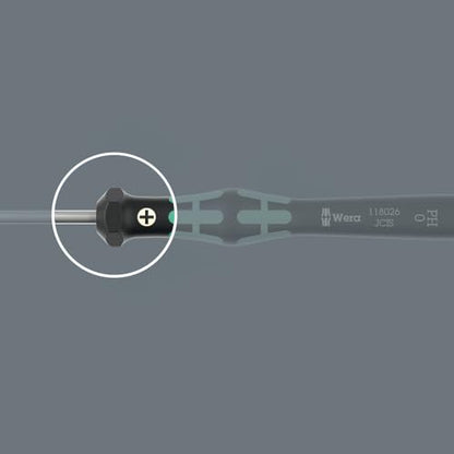 Wera 05118035001 Kraftform Micro 2067 Torx TX Electronics Precision Screwdriver, TX1 Head, 40mm Blade Length - size: Torx TX 1 Head, 40mm Blade