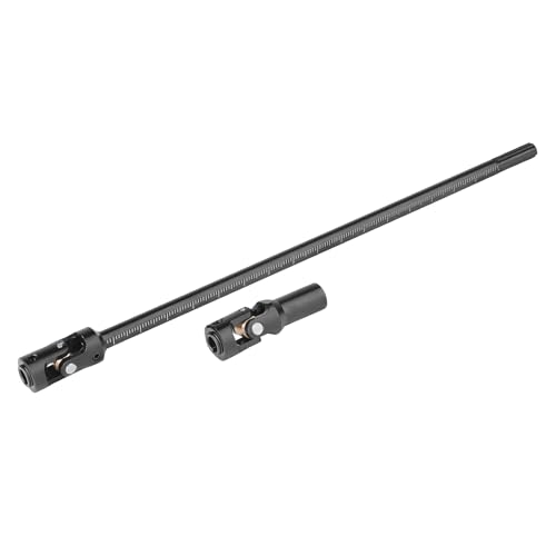 Cut to Length Drive Shaft Stainless Steel 232-248mm Universal Joint Driveshaft for 1/10 RC Crawler Axial SCX10 Capra TRX4 Redcat Gen8 Gen7 Upgrades Parts(Black) - color: Black