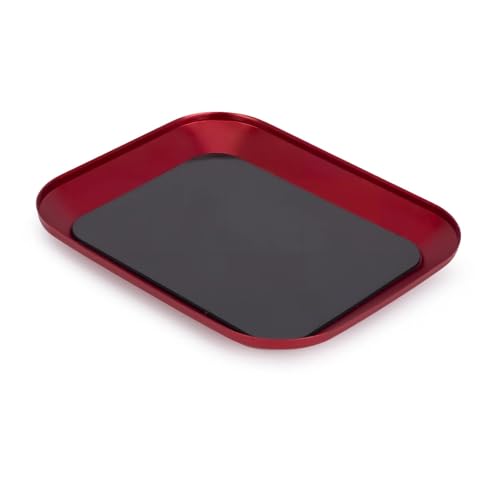 RC Car Repair Kit for 1/10 RC Crawler Remote Control Car 1Pcs Aluminum Alloy Magnet Screw Tray Upgrade Parts Repair Modify Replacement Accessories - color: Red