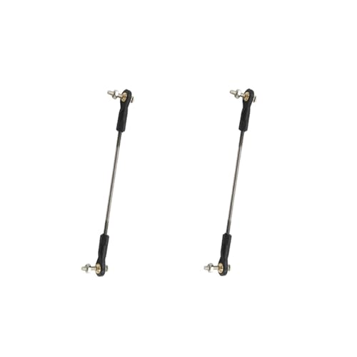 2PCS RC Toy Push Rod Adjustable Tie Rods Ball Head Joint Servo Linkage Link Rod for RC Airplane Helicopter Car Boat DIY Model Toy Parts (M3x100mm) - style: M3x100mm