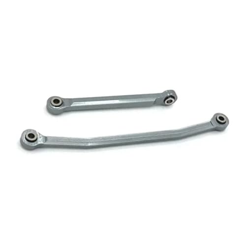 for FMS for FCX24 1/24 Rc Model Crawler Car Truck for Buggy Metal Steering Rods Linkage Tie Link Upgrade Parts Kit RC Links Linkage(Gray) - color: Gray