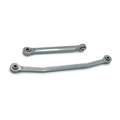 for FMS for FCX24 1/24 Rc Model Crawler Car Truck for Buggy Metal Steering Rods Linkage Tie Link Upgrade Parts Kit RC Links Linkage(Gray) - color: Gray