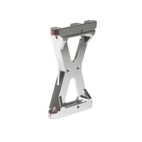 RC Chassis Brace Crossmember Aluminum Alloy Rear Beam Mounts Upgrade Part for 1/10 TRX4 RC Crawler Car Upgrade Replacement Parts (Silver) - color: Silver