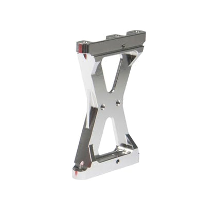 RC Chassis Brace Crossmember Aluminum Alloy Rear Beam Mounts Upgrade Part for 1/10 TRX4 RC Crawler Car Upgrade Replacement Parts (Silver) - color: Silver