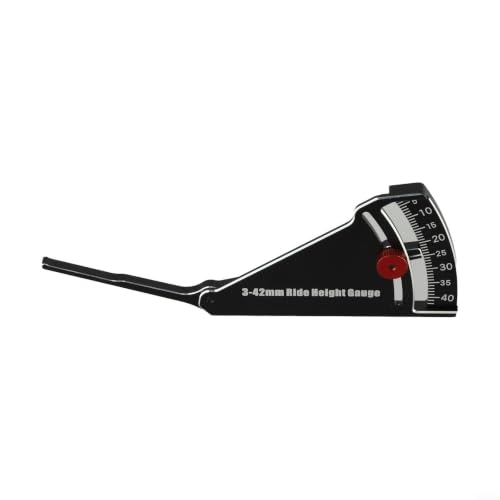 RC Car Ride Height Gauge 3-42mm Aluminum Setup Tool for Camber Toe in Alignment on Road Off Road Trucks Buggies