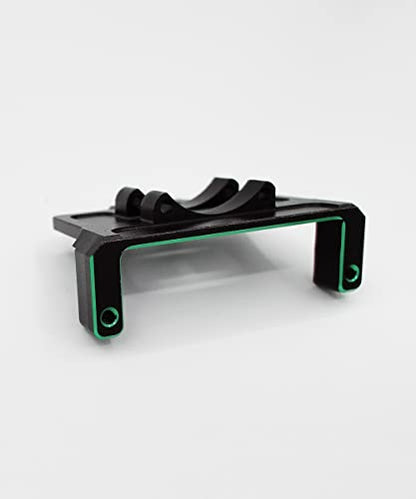 RC Servo Mount Bracket and Mini Servo Arm for 1/24 SCX24 Upgrade Green | Aluminum Servo Mount for ES08MA II Servo Upgrade Parts,Precision Fit,Wear Resistant,Easy To Install - color: Green+green