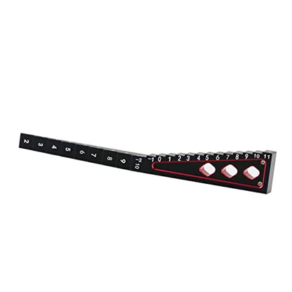 RC Model Car Adjustment Ruler Height Droop Gauge Adjuster Ruler Measuring Tool for 1/10 1/14 1/16 RC On Road Touring Drift car (Red) - color: Red