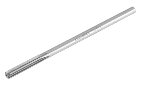 Accusize Industrial Tools Chucking Reamer, 8.0 mm, 0400-5080 | 8.0 mm ANSI HSS M2 Straight Shank Straight Flute Chucking Reamers, Right Hand, 7.04 mm Shank, 6 Flute, 6" OAL - size: 8.0 mm