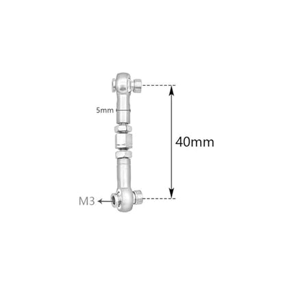 Compatible with Traxxas for Slash 4X4 2WD 1/10 RC Car Upgrade Parts 1 Set MetalTurnbuckle Camber Link End Adjustable Kit Linkage - color: Blue