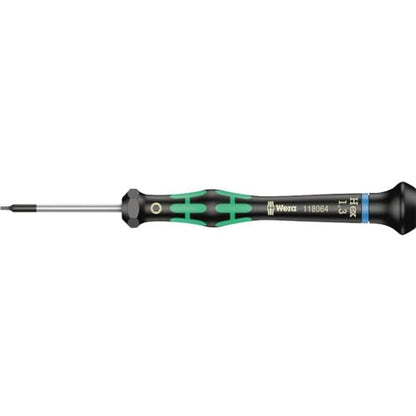 Wera - WER118064 05118064001 Kraftform Micro 2054 Hexagon Electronics Precision Screwdriver, 1.3mm Head, 40mm Blade Length - size: Hexagon 1.3mm Head, 40mm Blade