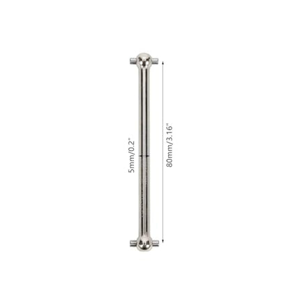 RC car Components Compatible with Losi for LMT LOS242049 LOS04027 LOS04021 LOS04024 1/8 RC Car Parts Steel Rear Dogbones Drive Shaft 5x87mm(Silver) - color: Silver