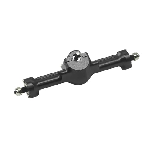 Aluminum Front/Rear Axle with Brass Kunckles/Steering Link/Gear/Bearing/CVD Whole Set for SCX30 Cars Upgrade Parts BK: Black R: Red (Black) - color: Black