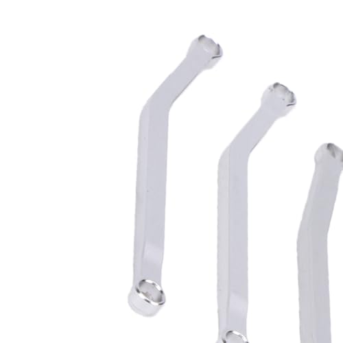 Keenso High Clearance Chassis Links Set, Aluminum Alloy RC Crawler Chassis Steering Links Set with Polished Finish, Linkage Kit for 1/10 RC Crawler Upgrade and Replacement