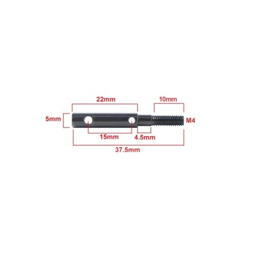 COMODO RC Crawler Drive Shaft 1/10 Scale AR45P Universal Joint Straight Shaft Compatible with III AR45 Portal Axle Models(Portal Gear 23T 12T) - color: Portal Gear 23t 12t