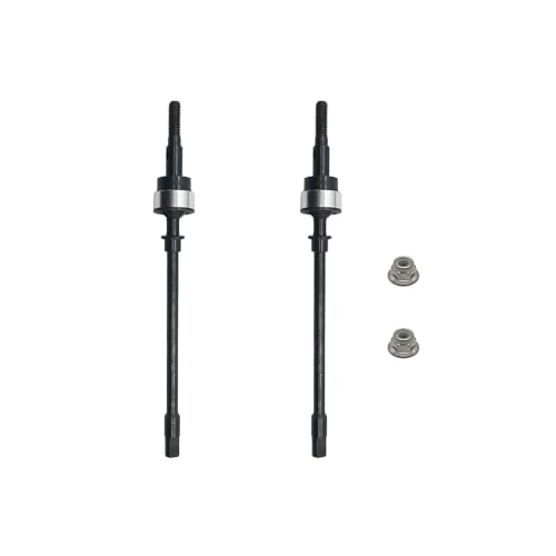 RCAWD Front Drive Shafts CVD Axial 1/10 SCX10 SCX0042 | Heavy-duty steel construction eliminates bind and withstands extreme torque on steep trail inclines without snapping.