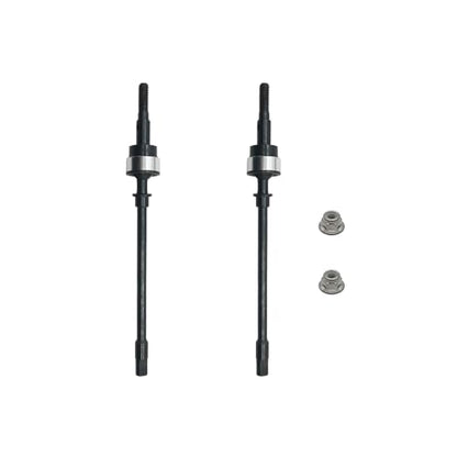 RCAWD Front Drive Shafts CVD Axial 1/10 SCX10 SCX0042 | Heavy-duty steel construction eliminates bind and withstands extreme torque on steep trail inclines without snapping.