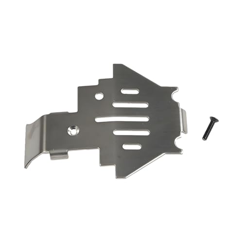 Stainless Steel Center Belly Pan Armor Skid Plate Stainless Steel RC Skid Plate RC Chassis Armor Protector Plate Protection Compatible with TRX4 1/10 RC Crawler Car Upgrades