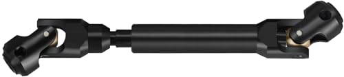 119mm CVD Drive Shaft Stainless Steel Center Drive Shaft for 1/10 RC Crawlers,for TRX4, Axial, SCX10, Capra, REDCAT GEN8, Heavy-Duty Upgrade Driveshaft with Brass Beads (119mm-163mm) - color: Black, size: 119-163mm