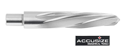 Accusize Industrial Tools 1-1/16'' H.S.S. Aligning Reamer with 3/4'' / 0.75'' Weldon Shank, Spiral Flute, 0521-1716 - size: 1-1/16 in