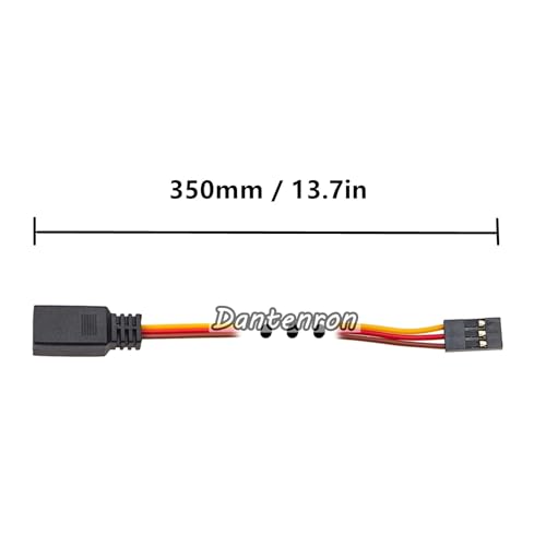 RC JR Style Servo Splitter Cable,1 Male to 2 3 4 5 6 Female Y Harness Leads Y Splitter Lead Wire for 1/8 1/10 1/24 Crawler Truck Car Airplane Drone Receiver Servo ESC (1 Male to 4 Female) - style: 1 Male to 4 Female