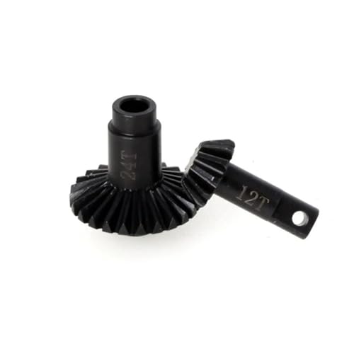 RC Car Models Parts for Traxxas for TRX4M 1/18 RC Crawler Car Hard Steel Front Rear Axle Bevel Gear Set 24T-12T Upgrades Parts Accessories