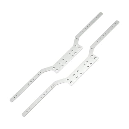 Yiju 2 Pieces Rc Car Chassis Rails Aluminium Alloy Rc Crawler Chassis Frame Rails Convenient Accessories Suitable for Rc Car Assembly Hobby C, Argent - color: Argent