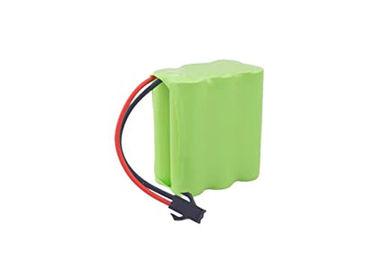2PCS AA 7.2V 2800mah RC Battery Pack with SM-2P Plug with USB Charging Cable for Toy Tanks Engineering Department Flatbed Semi-Trailer Truck RC Remote Control Car Ni-MH high Capacity Battery