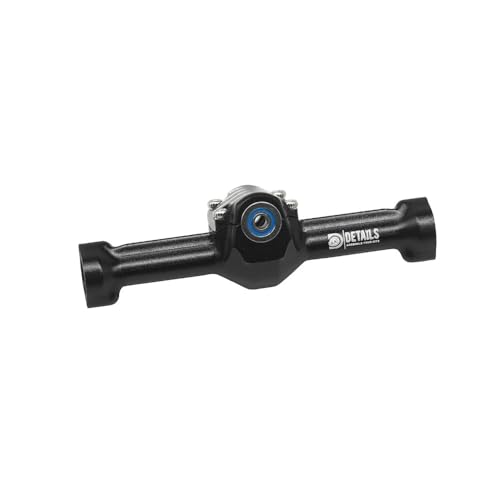Hobby Details Aluminum Rear Axle Gear Box Skid Link Wheel Upgrade Set for 1/30 Axial SCX30 Jeep Wrangler RC Cars, Black and Gold (Rear Axle) - color: Rear Axle