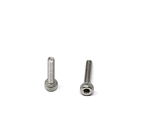 iexcell 100 Pcs M2 x 10mm Thread Pitch 0.4 mm Stainless Steel 304 Hex Socket Head Cap Screws Bolts Kit - size: M2 x 10mm