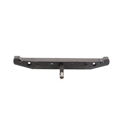 RC Crawler Rear Bumper, Metal RC Bumper, RC Rear Bumper with Lights and Tow Hook for Axial SCX10II 90046 Remote Control Car