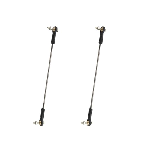 2PCS RC Toy Push Rod Adjustable Tie Rods Ball Head Joint Servo Linkage Link Rod for RC Airplane Helicopter Car Boat DIY Model Toy Parts (M3x150mm) - style: M3x150mm