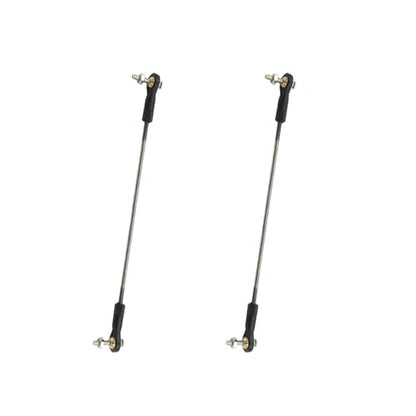 2PCS RC Toy Push Rod Adjustable Tie Rods Ball Head Joint Servo Linkage Link Rod for RC Airplane Helicopter Car Boat DIY Model Toy Parts (M3x150mm) - style: M3x150mm