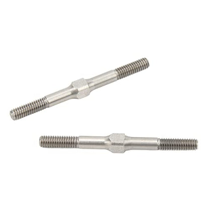 2Pcs RC Steel Turnbuckle M4 48mm RC Turnbuckle Link for ARRMA Granite for Big Rock for Typhoon for Senton 3S Brushless Brushed Series 1/10 RC Cars
