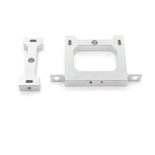 Rc Crawler Bumper Compatible with WPL B14 B24 B16 B36 C14 C24 1/16 RC Car Truck Metal Beam + Rear Bumper with Tow Hook Upgrade Parts