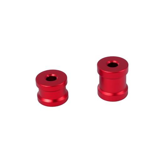 Aluminum Rear Chassis Brace Collar Spacer Set for Arrma 1/8 Kraton Notorious Outcast Talion 6S RC Part (Red) - color: Red