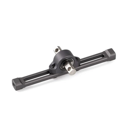Aluminum Carrier Bearing Width Transfer Case 70mm Adjustable for 1/10 RC Crawler LCG Chassis Cheater Rigs 1.9 Shafty Comp Builds (Gray) - color: Gray