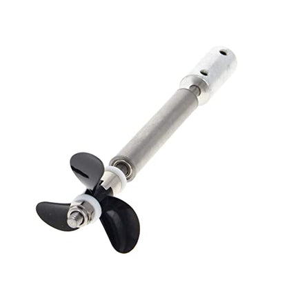 Heyiarbeit Drive Shaft Fit for 6mm Motor Shaft w Propeller and Universal Joint for RC Boat, L100mm Shaft, L50mm Sleeve, D36mm Propeller - size: 6.00MM