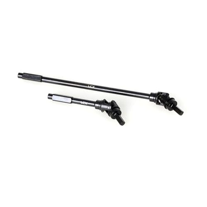 LCX Racing 1/8 RC Crawler Hard Steel Heavy Duty AF16P Front Rear Axle Internal CVD Drive Shaft Set for RC Crawler Car Axial AXP8 Gilamon 2.2, Upgrades Parts Accessories (Front Axle Shaft)