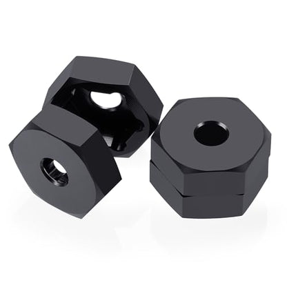 4Pack MORFUM 12mm to 17mm Metal Wheel Hex Adapter Drive Hub Adaptor Converter Compatible with 1/8 Typhon/Kraton/Outcast/Notorious RC Big Rock Crawler Off Road Monster Truck Upgrade Part
