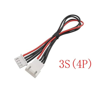 5Pcs JST XH 2.54mm Pitch 2/3/4/5/6/8S Male to Female Cable Connector Lipo Battery Balance Charger Cable 20CM 22AWG Silicone Wire (Color : 3S-4Pin) - color: 3s-4pin