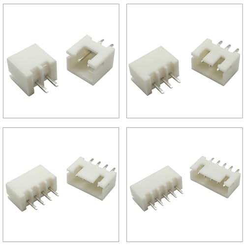 JST Connector Kit, XH2.5 DIP Header Jst 2.54mm Pitch IC Socket Plugs Adapter JST Connector Kit 75Pcs, JST-XH 2/3/4/5/6/7/8/9/10/12Pin DIP Header Through Hole Vertical Header (XH2.5-DIP-Ver) - size: JST-2.5MM-XH-DIP-Vertical Header