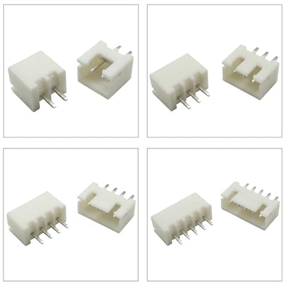 JST Connector Kit, XH2.5 DIP Header Jst 2.54mm Pitch IC Socket Plugs Adapter JST Connector Kit 75Pcs, JST-XH 2/3/4/5/6/7/8/9/10/12Pin DIP Header Through Hole Vertical Header (XH2.5-DIP-Ver) - size: JST-2.5MM-XH-DIP-Vertical Header