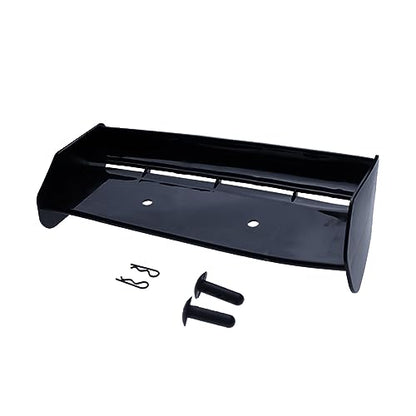 FLMLF Nylon Crash-Proof Rear Wing Set Tail Wing Spoiler Black | for 1/5 Scale Rc Car HPI ROFUN BAHA ROVAN KM BAJA 5B SS Buggy Truck Parts