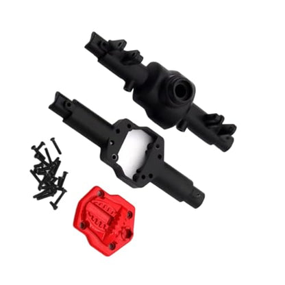for Mn128 for Model Mn86 G500 1/12 Scale Upgrade Parts Remote Control Rc Crawler Car Accessories Front and Rear Assembly Shell Metal RC Car Repair Kit(Black) - color: Black