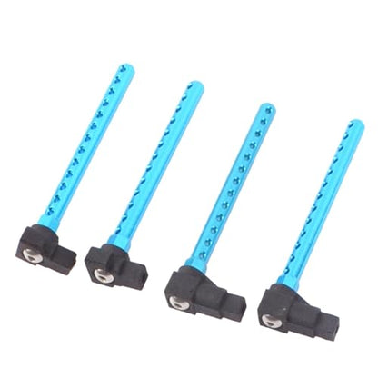 RC Car Accessories Compatible with Tamiya for TT-01 1/10 RC Car Upgrade Parts Accessories 4Pcs Aluminum Alloy Body Posts Mount Extension Set