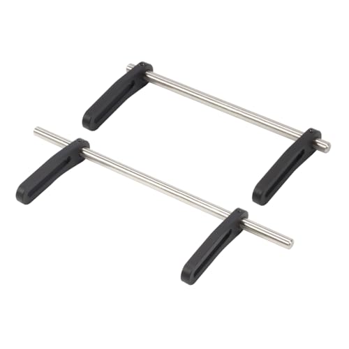 Aluminum Adjustable Front Rear Modular Bumper Mount Set for 1/10 RC Crawler Chassis LCG Rigs Comp Builds TRX4 SCX10 Gspeed Power Wagon Cliffhanger Body (Black) - color: Black