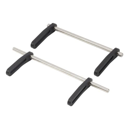 Aluminum Adjustable Front Rear Modular Bumper Mount Set for 1/10 RC Crawler Chassis LCG Rigs Comp Builds TRX4 SCX10 Gspeed Power Wagon Cliffhanger Body (Black) - color: Black