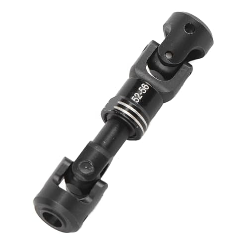 Drfeify RC Drive Shaft, Durable Metal Construction with Included Screws, Crawler Drive Shaft 52-56MM for 1/10 Scale Off-Road RC Enthusiasts and Hobbyists - size: 52-56MM